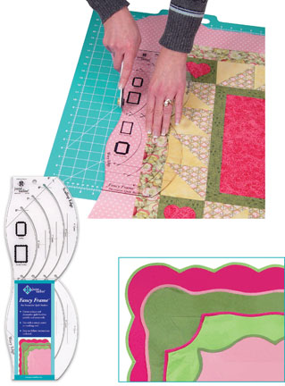 June Tailor 'round the Corner' Quilting Ruler. Create Perfect Round Corners  on Quilts, Blankets and Projects. Rotary Cutting Ruler/stencil 
